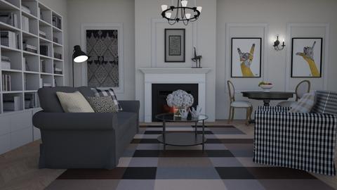 Checkered Living - Living room  - by Thrud45