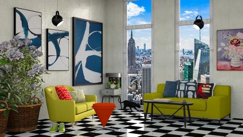 J Adler - Living room  - by Zintlee